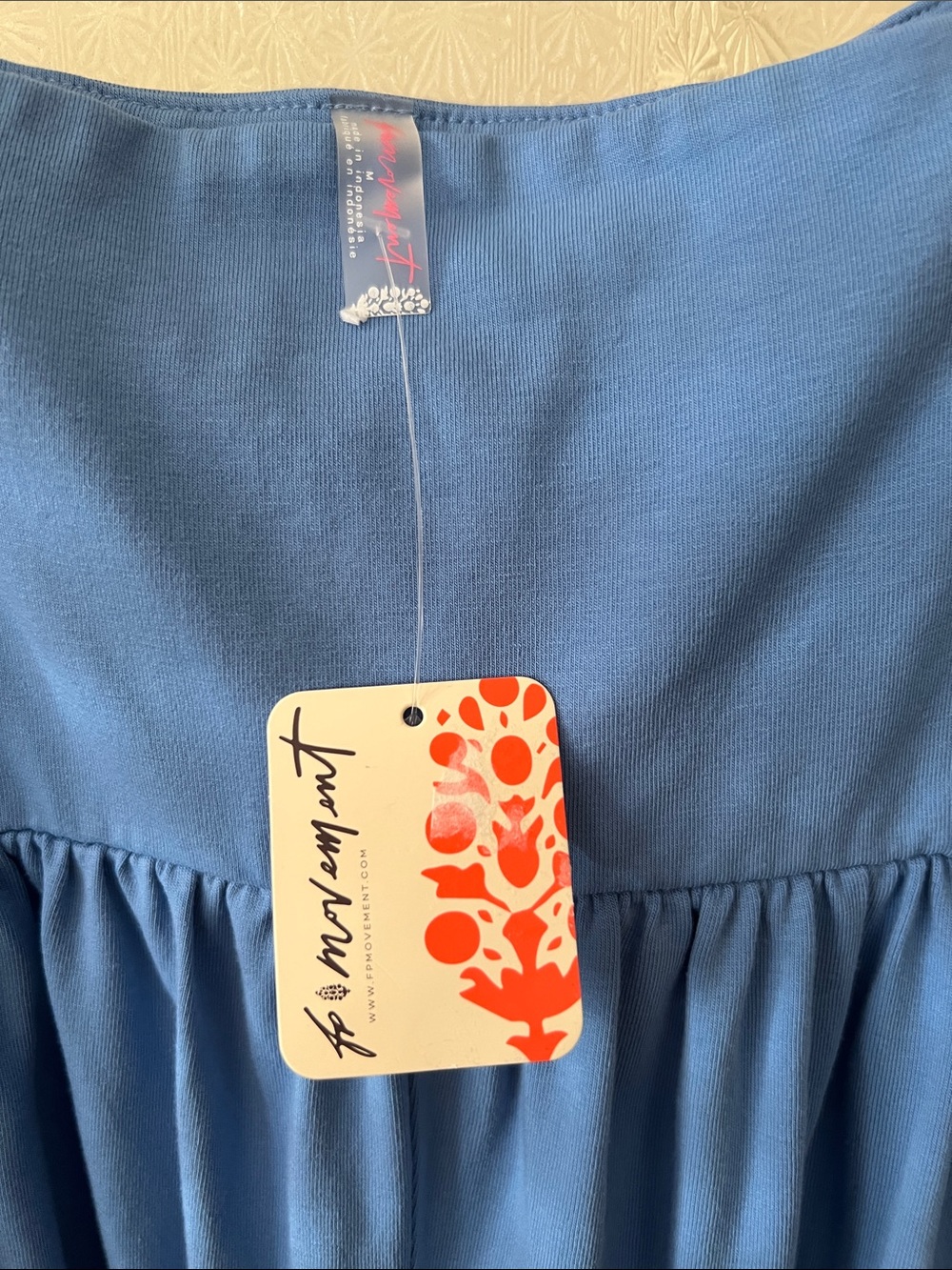 FP Movement by Free People Hotshot Periwinkle Blue Spaghetti Strap Jumpsuit NWT - Picture 2 of 6